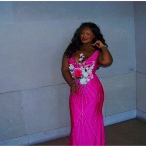 Sparkley  Pink prom dress